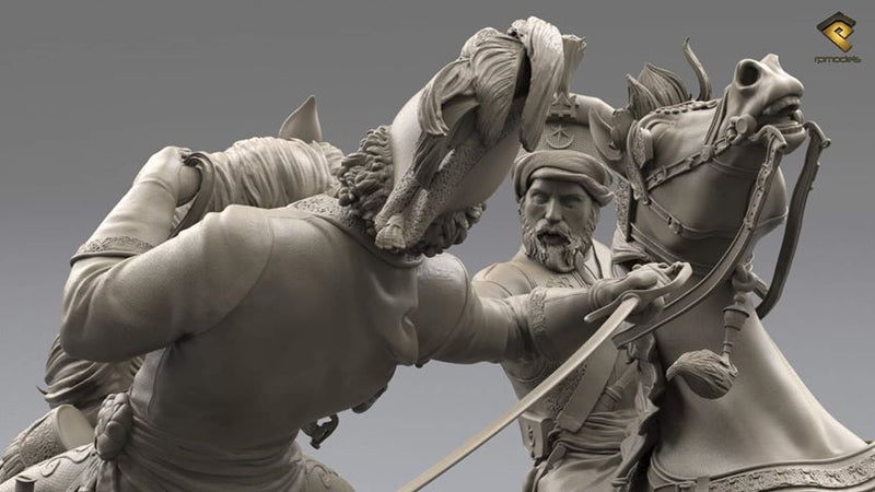 General Pascha Mustafa, Abukir Battle, 1799 (75mm)