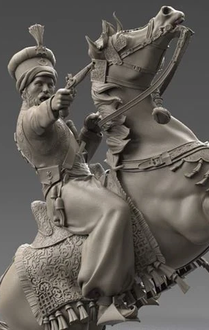 General Pascha Mustafa, Abukir Battle, 1799 (75mm)