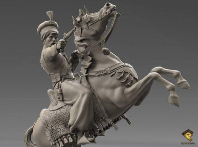 General Pascha Mustafa, Abukir Battle, 1799 (75mm)
