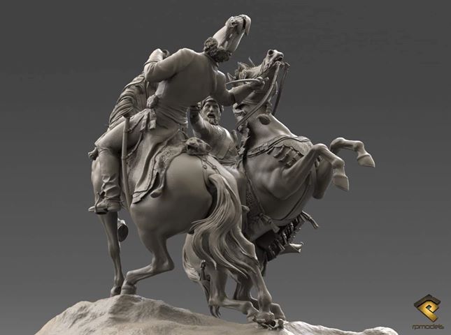 General Pascha Mustafa, Abukir Battle, 1799 (75mm)
