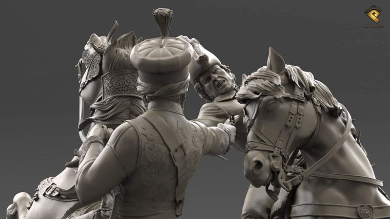 General Pascha Mustafa, Abukir Battle, 1799 (75mm)