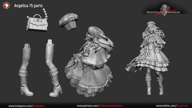 Doll Master Angelica - 75mm - 3D Print