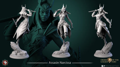 Assassin Narcissa - 75mm - 3D Print