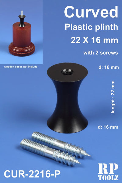 Curved Plastic Plinth 22x16mm
