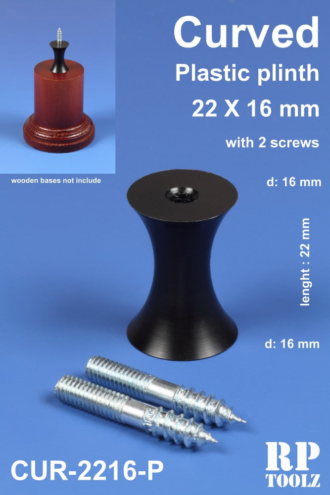 Curved Plastic Plinth 22x16mm