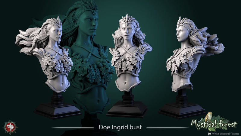 Doe Ingrid Bust - 3D Print