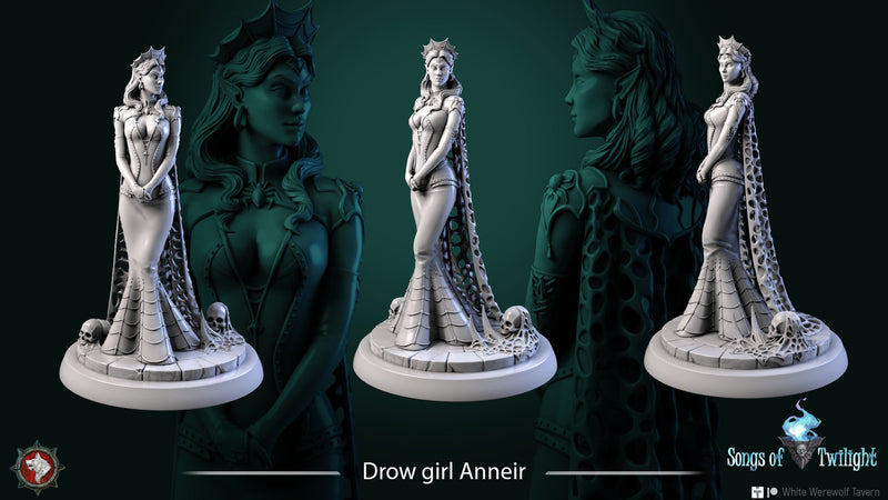 Drow Girl Anneir - 75mm - 3D Print