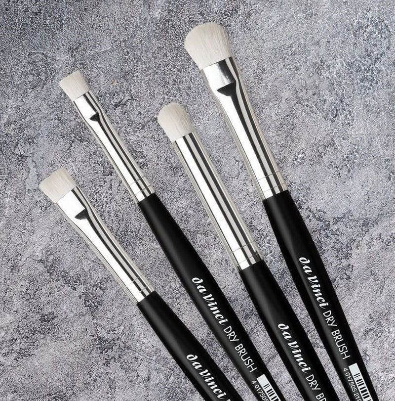 Dry Brush Set, White Synthetic Fibres - SERIES 4179