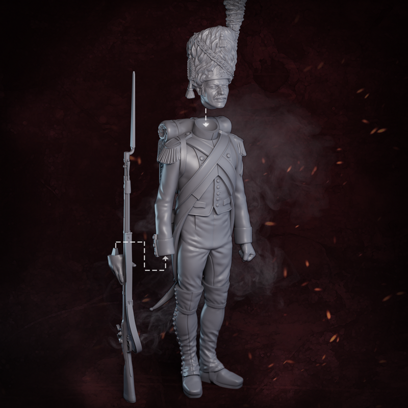 French Imperial Guard Grenadier - 3D Print