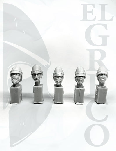 British Victorian heads with Sun Helmet