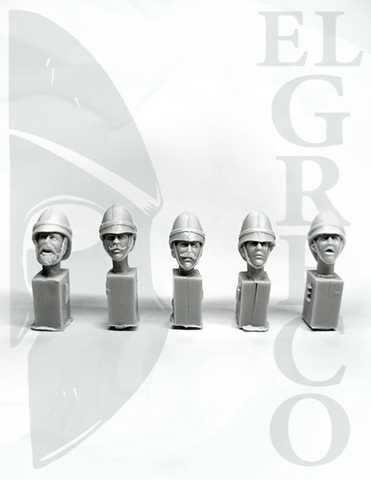 British Victorian heads with Sun Helmet