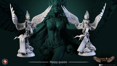 Harpy Queen - 75mm - 3D Print