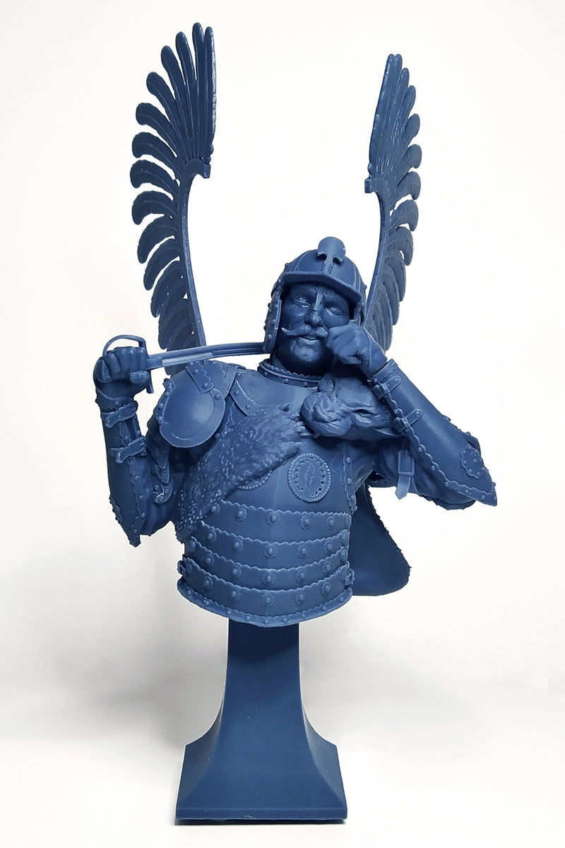 Winged Hussar XVII Century Bust - 3D Print