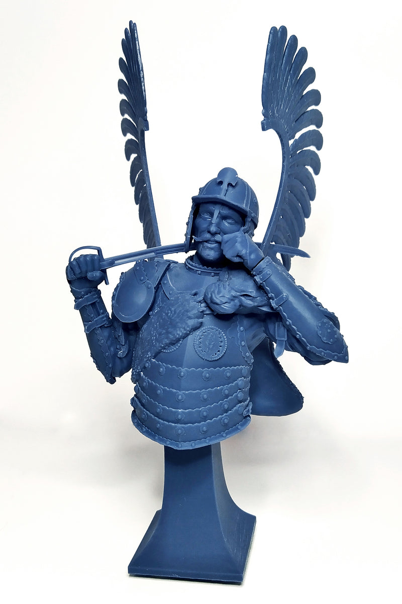 Winged Hussar XVII Century Bust - 3D Print