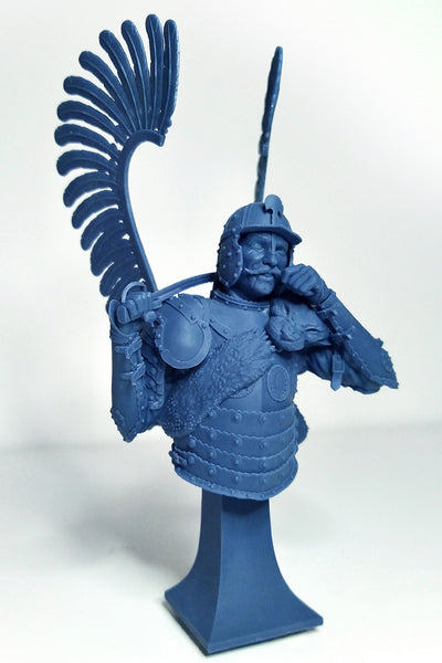 Winged Hussar XVII Century Bust - 3D Print