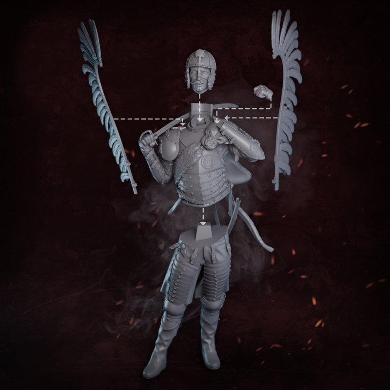 Winged Hussar XVII Century - 3D Print
