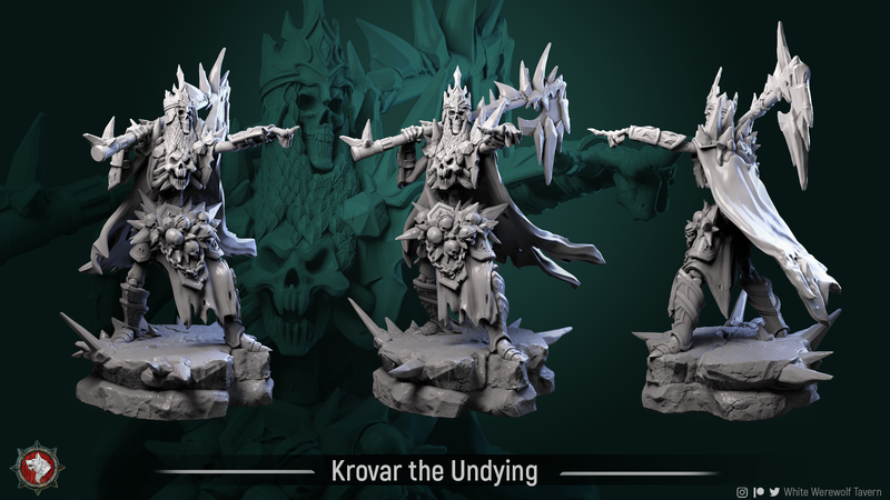 Krovar the Undying - 75mm - 3D Print