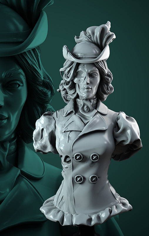Lady Rebecca Bahly Bust - 3D Print