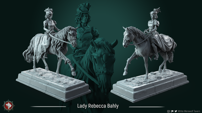 Lady Rebecca Bahly - 75mm - 3D Print