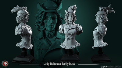 Lady Rebecca Bahly Bust - 3D Print