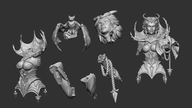 Mistress of Blood Bust - 3D Print