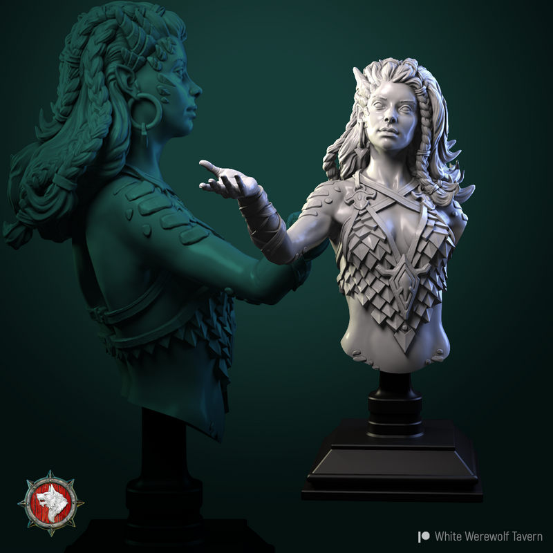 Nala the Dragon Lordess Bust - 3D Print