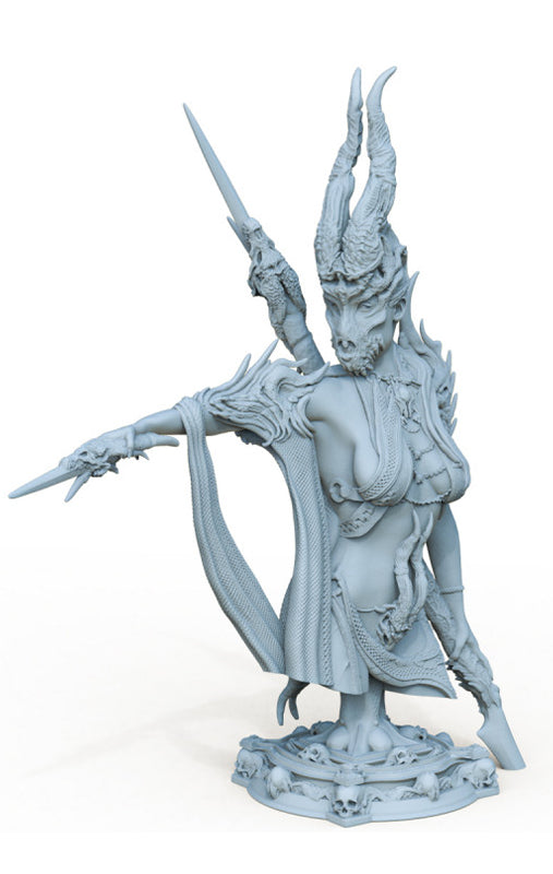 Boneflesh Necropriestess Bust- 3D Print