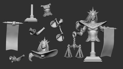 Ni the Sentencing Judge Bust - 3D Print