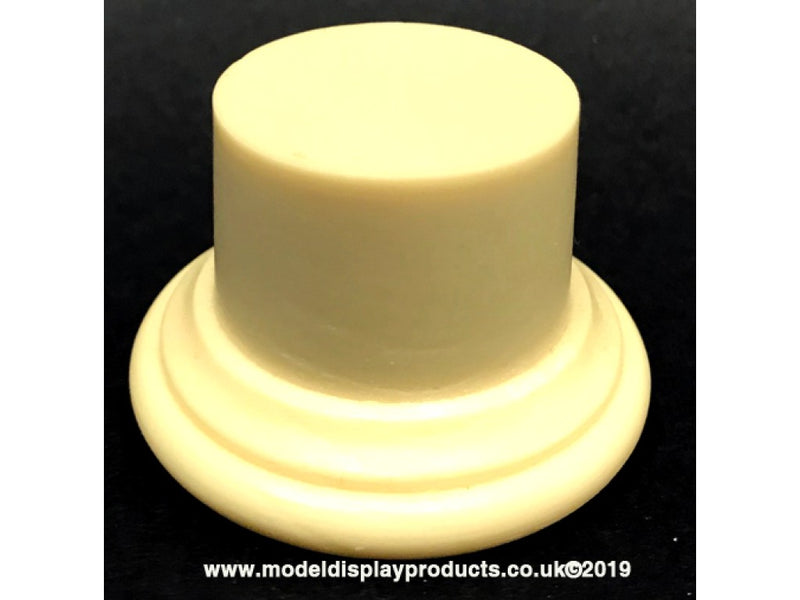 28mm Round Display Plinth - Cream
