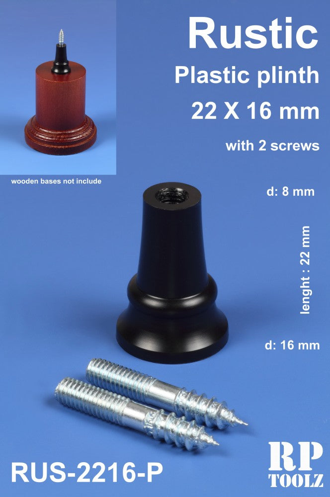 Rustic Plastic Plinth 22x16mm