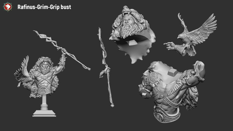 Rafinus Bust - 3D Print