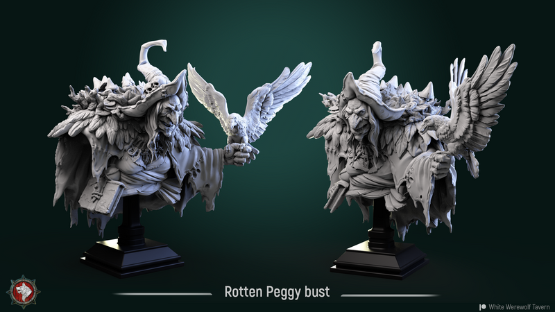 Rotten Peggy Bust - 3D Print
