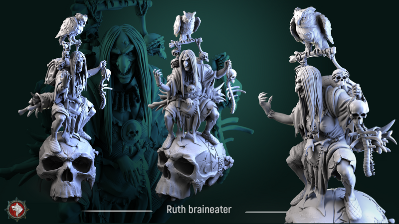 Ruth Braineater - 75mm - 3D Print