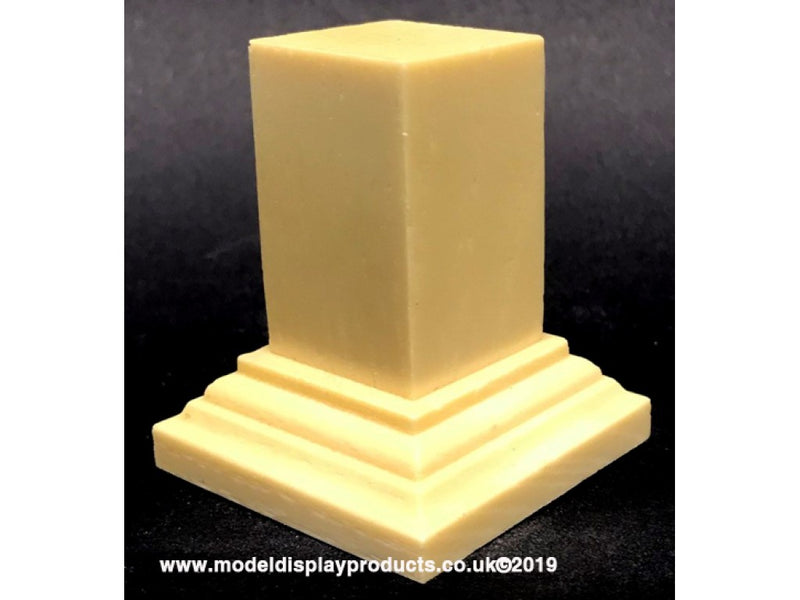 25mm x 25mm Square Top Display Plinth - Cream
