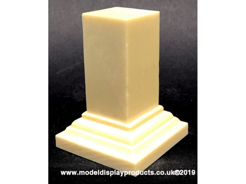 22mm x 22mm Square Top Display Plinth - Cream