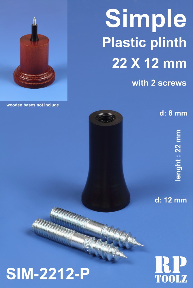 Simple Plastic Plinth 22x12mm