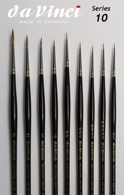 MAESTRO Tobolsky-Kolinsky Red Sable Brushes - SERIES 10 - Size 2