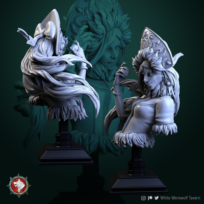 Snow Girl Bust - 3D Print