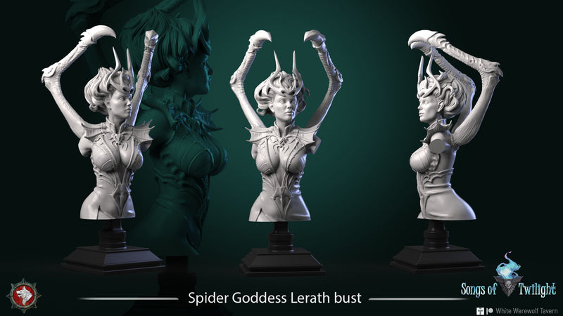 Spider Goddess Lerath Bust - 3D Print