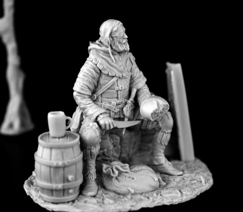 Medieval Infantryman (with Tree)