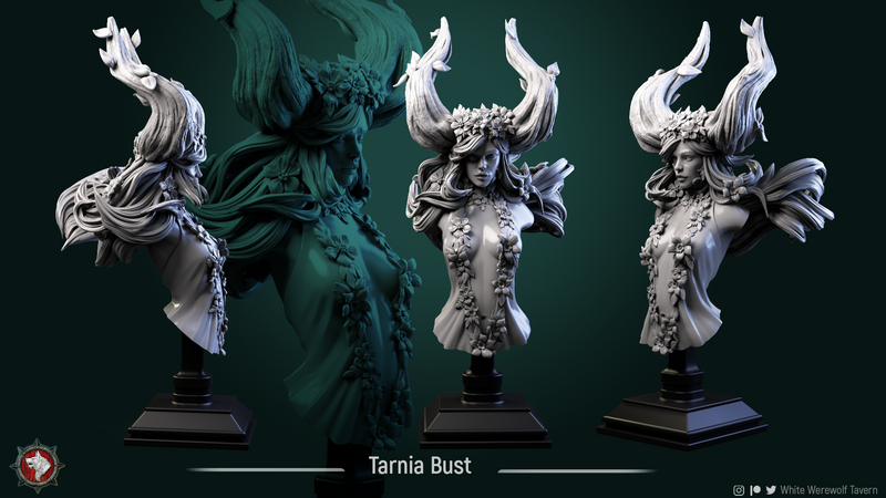 Tarnia Wood Elf Queen Bust - 3D Print