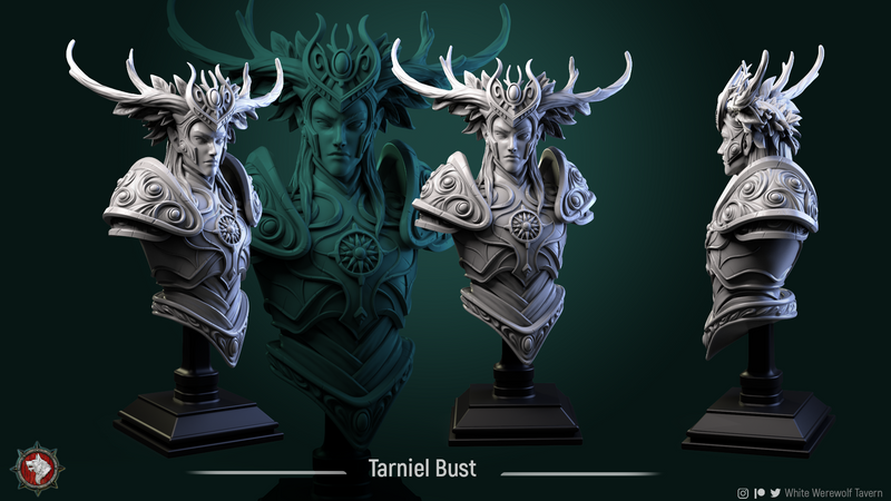 Tarniel Wood Elf King Bust - 3D Print
