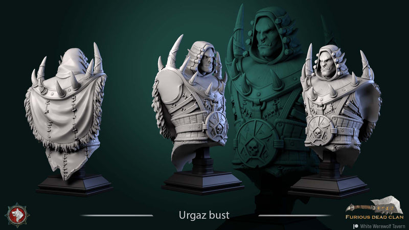 Urgaz Bust - 3D Print
