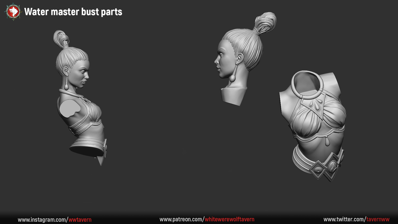 Water Master Bust - 3D Print