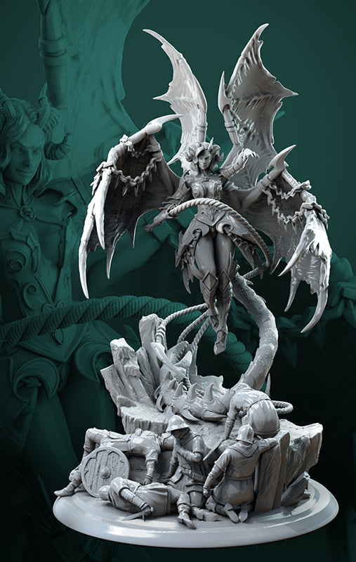 Zurae-Ta Succubus Diorama - 3D Print