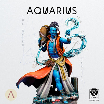 AQUARIUS 75MM ZODIAC MYSTIC SIGNS