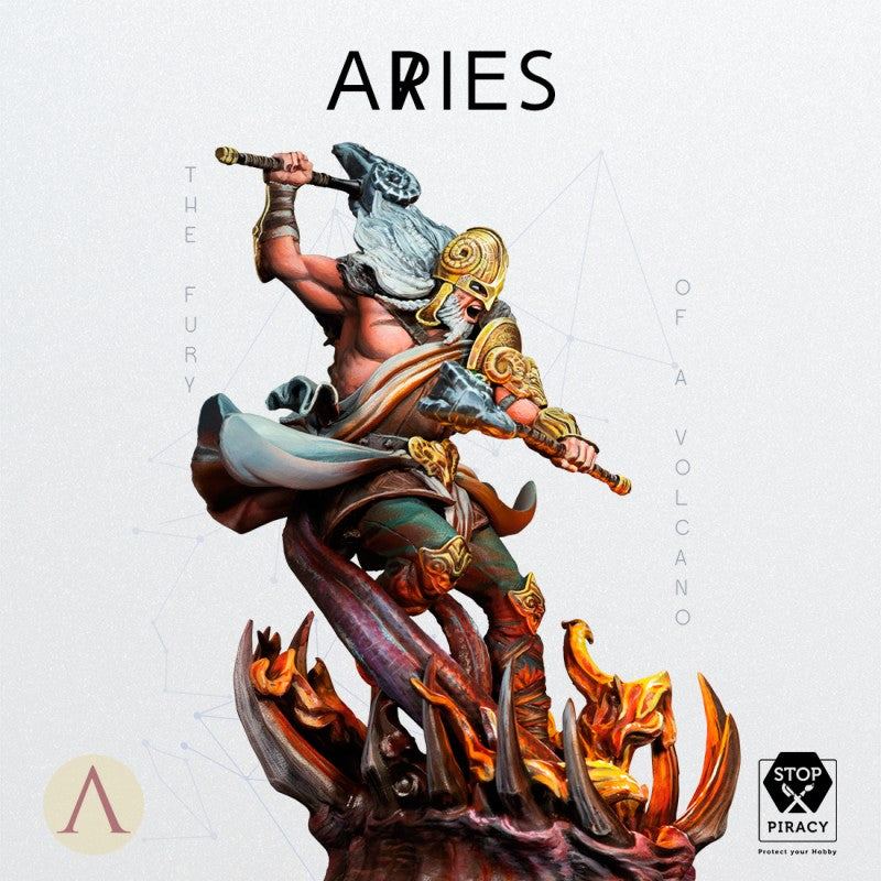 ARIES 75MM ZODIAC MYSTIC SIGNS