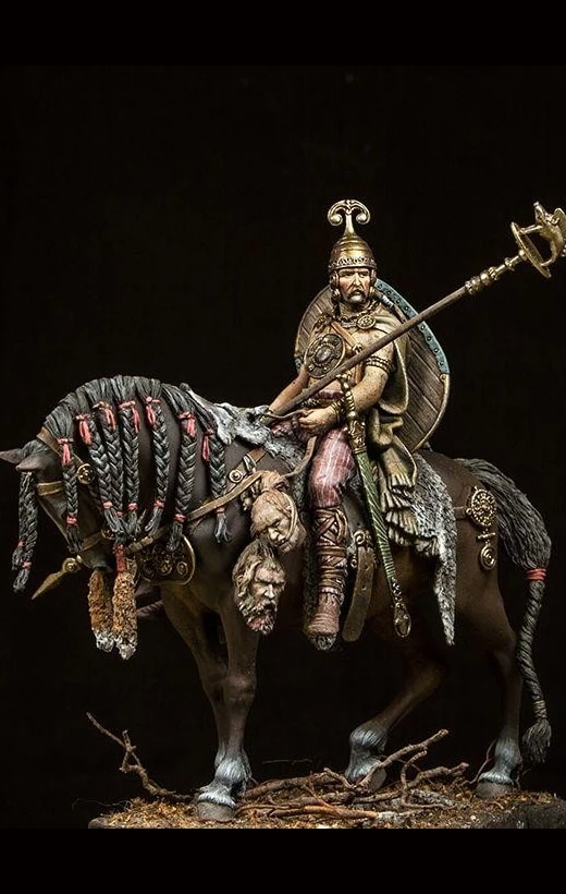 75mm.Pegaso models.Chevalier du XIVe siècle. - Maquettes et Figurines