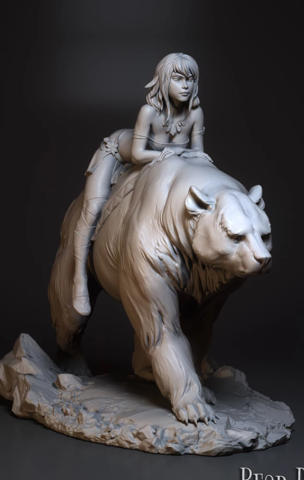 Bear Rider - Creepytables - El Greco Miniatures – El Greco Miniatures Ltd.