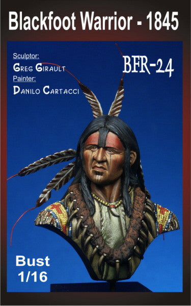 Blackfoot Warrior Bust, 1845